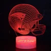 New England patriots foot helmet Upgraded Color Changing Touch Night Light for Boys Men Women gift