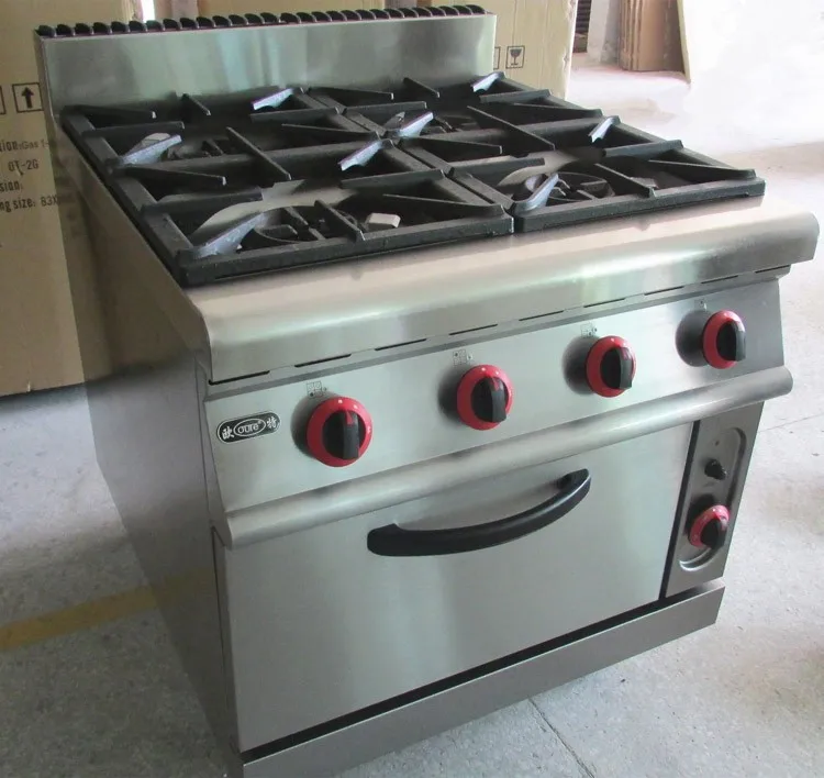 Commercial New Design 8 Burners Gas Range Induction Cooker With Oven