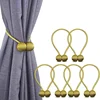 New Product Ideas 2019 16 Inches Gold Pack of 6 Magnetic Curtain Tiebacks Drapery Hooks Holdbacks With Strong Magnet for Window