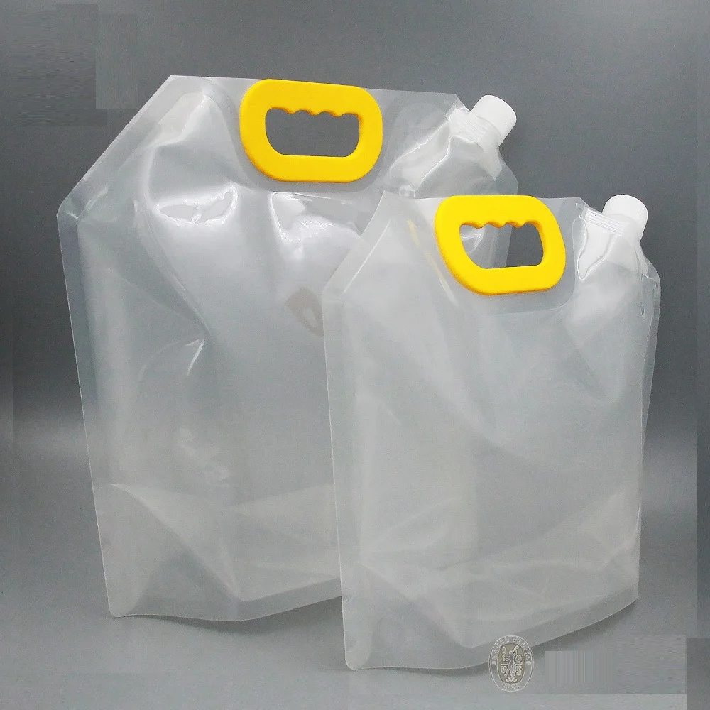 Wholesale high quality plastic water bag spout pouch 5L liquid doypack Alibaba