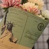 Shinewrap Statue of Liberty Eiffel Tower Printed Newspaper Design Paper Packaging For Flower