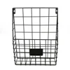 Wall Mounted Rustic Style Metal Wire Magazine Mail Document Organizer Basket Rack