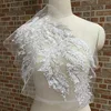 fashion embroidery neck lace patch ,High Quality Gold Cording Lace Collar Patch
