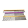 Pet Grooming Brush Deshedding Tool with Tapered Stainless Steel Pins Removes