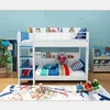 Wood kids furniture boys melamine double bunk bed twin children for sale, child bunk bed set