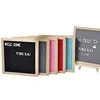 alphabet letter board square 12*12 nature oak felt Letter Board with wood stand