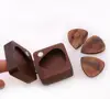 High grade hot sale customized logo electric guitar pick set acoustic guitar pick case solid wood pick box