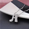 Custom Name Bubble 26 Letters Necklace Pendant Men's Zircon Hip Hop Necklace