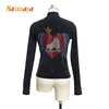 5 Colors Customized Figure Skating Jacket Zippered Tops for Girl Women Training Competition Ice Skating Warm Fleece Wing