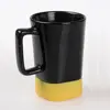 Wholesale high quality coffee tea logo cup ceramic coffee mug with silicone bottom