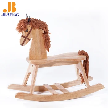 solid wood rocking horse