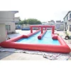 0.4mm PVC Tarpaulin Inflatable Double Lane Slip Slide For City Road