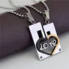 STN008 Stainless Steel Fashion Jewellery Necklaces For Couples, Gold Heart Pendant Necklace Men