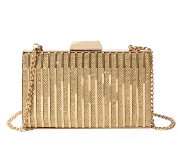 gold and silver clutch purse