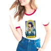Plain White Women 100% Cotton T-shirt Custom Printing Wholesale Silk Screen Fitness Cartoon Logo T Shirt