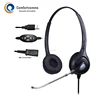 Lightweight call center USB computer headset with volume control for office