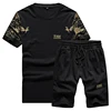 High quality men summer casual clothing track suit, chic 2 pcs sets for men in stock wholesale
