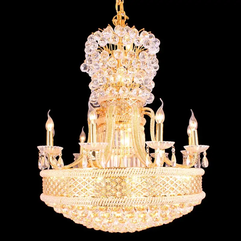 Incandescent Luminaire Pendant Lamp,Large Crystal Chandelier For Hotel