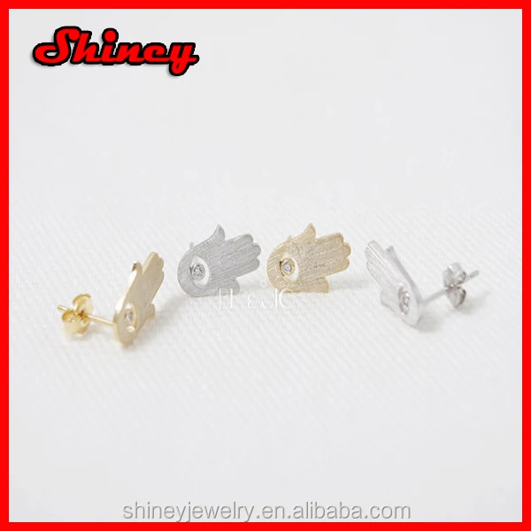 2015 high quality 925 sterling silver micro pave drop diamond earring