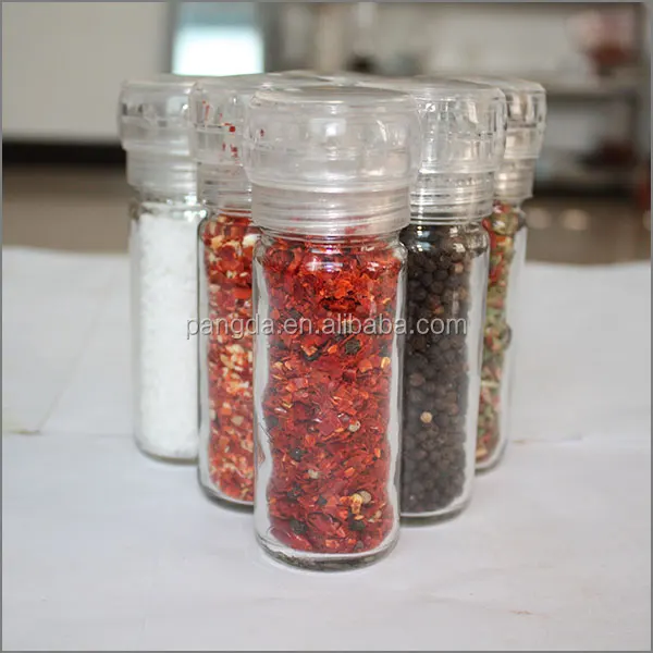 spice glass mixed condiment grinder