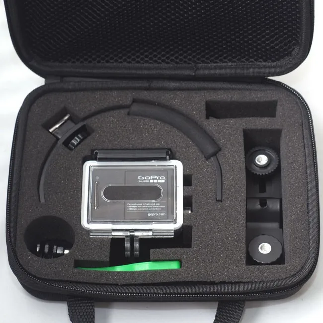 6 In 1 For GoPro Hero C Shape Flash Bracket Stand Grip Holder + LED Lamp +