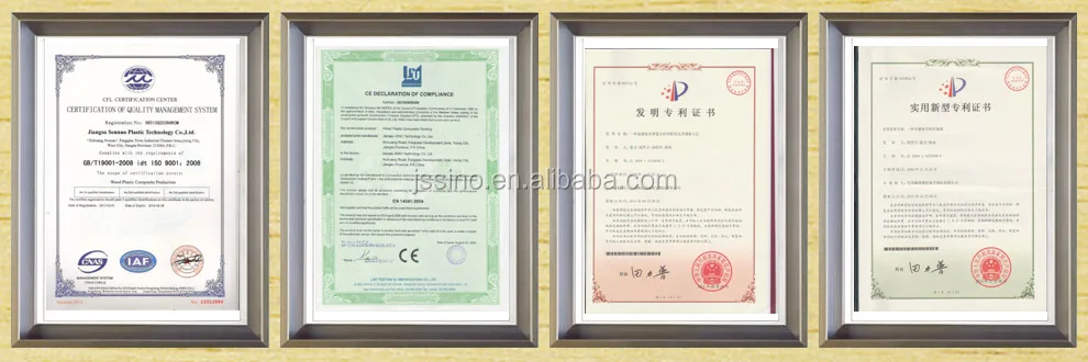 wood plastic composite decorative panel for garden shed