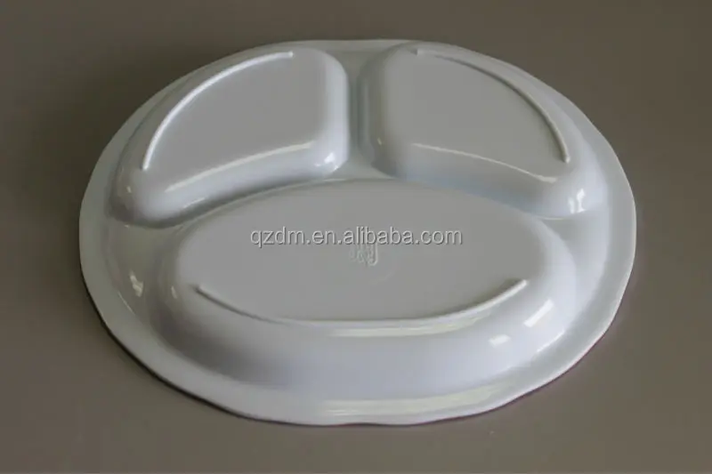 3 Section Melamine Lunch Plate For Kids