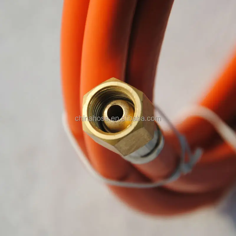 6x13mm Shiny Orange Pvc Flexible Gas Lpg Hose,Pvc Gas Hose,Gas Stove