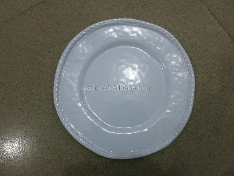 Unbreakable Accidented Melamine Dinner Plate
