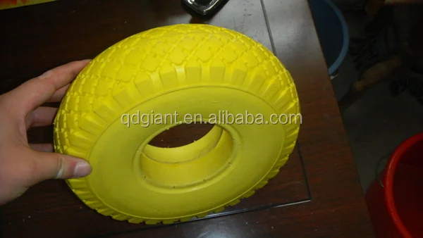10 inch PU foam wheel 3.00-4 with jewel pattern