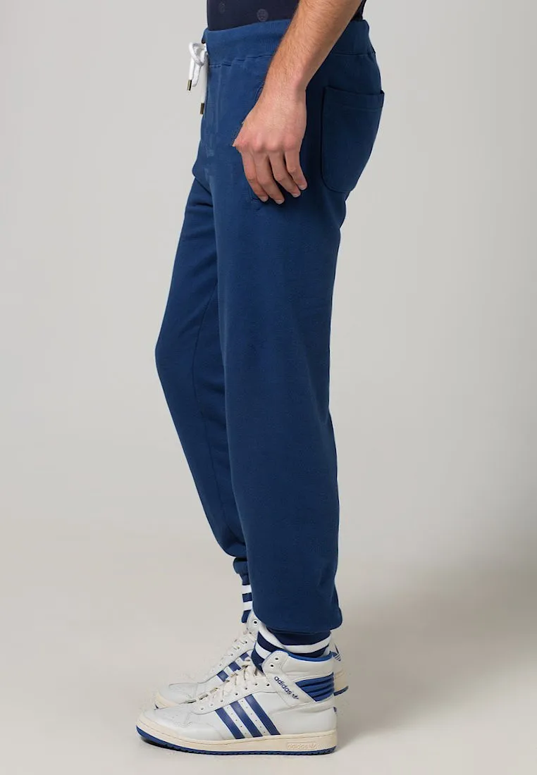 mens navy blue jogger pants