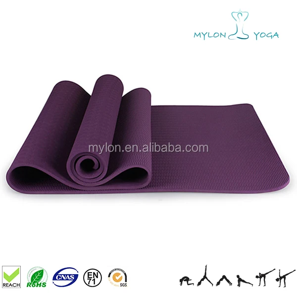 Extra Thick Tpe Memory Foam Exercise Yoga Mats 1 4 6mm Ultra