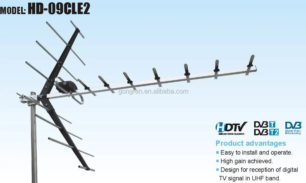 Uhf Antenna With Aluminum Foil Model Hd09cle2 Buy Uhf Antenna With