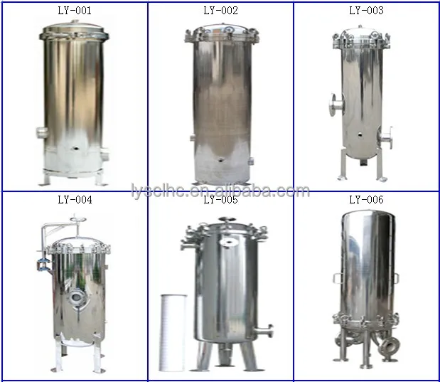 10"20"30" stainless steel(ss) multi-cartridge filter housing