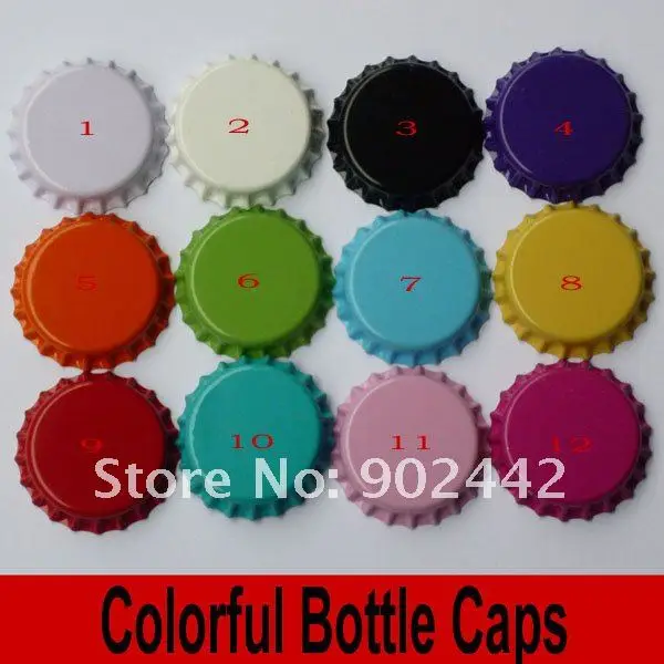 Oneside Metal Colored Bottle Caps For Crafts Decoration,Diy Jewelry Accessories Without Liners