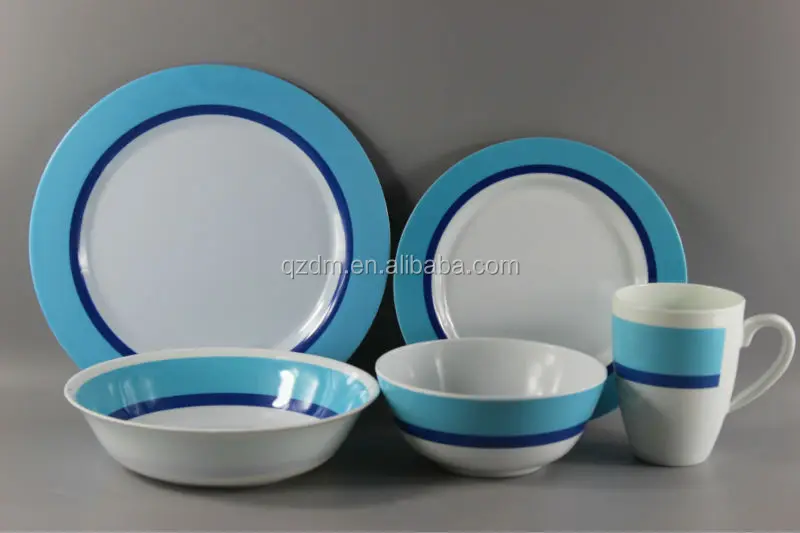 30 Or 100 Melamine Dinner Set Of 5 Pieces For Super Market