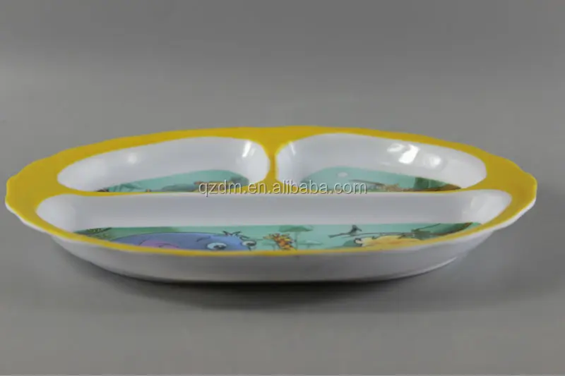 Melamine Tableware For Kids/Divided Plate For Children