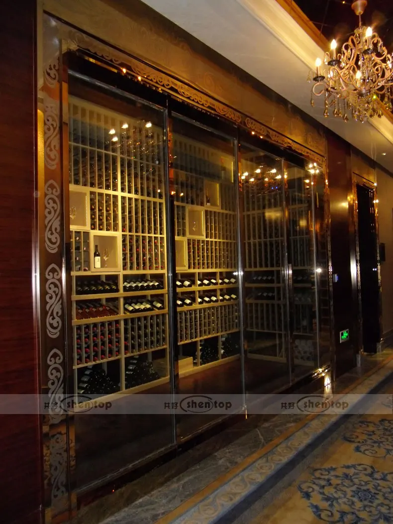 Shentop Möbel Weinkeller Weinregal Schrank Wand-weinkühler Gekühlten ... Shentop Möbel Weinkeller Weinregal Schrank Wand-weinkühler Gekühlten ...