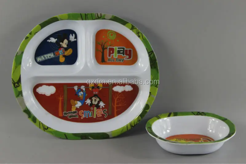 A5 Melamine Dinner Plate And Bowl For Baby
