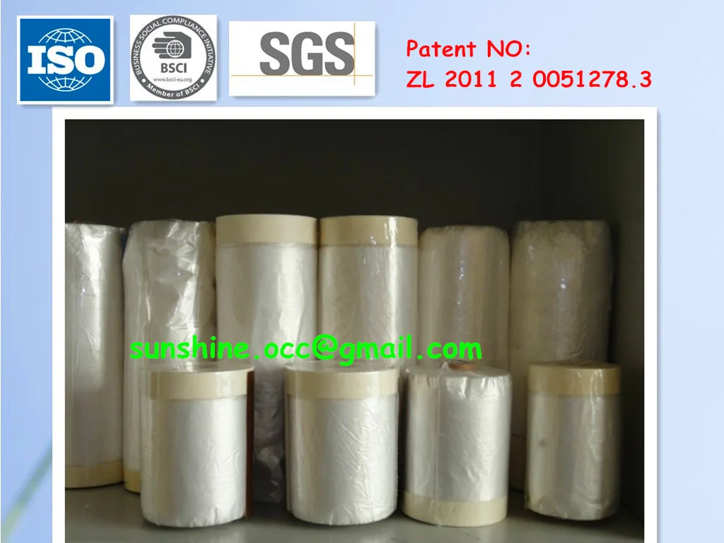 Construction Plastic Sheeting With Masking Tape Buy Sheeting With