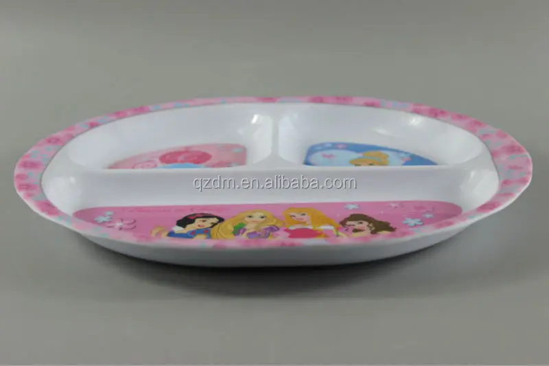 Kids 3 Compartment Melamine Plate