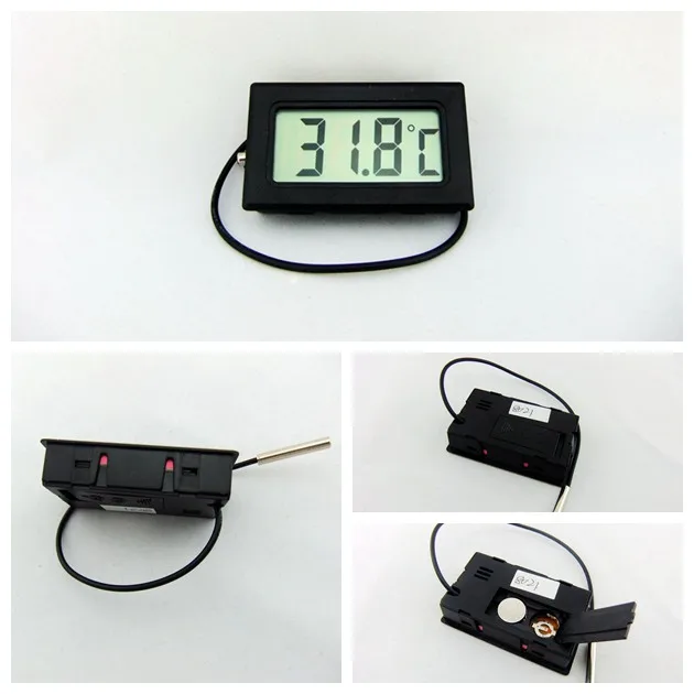 High Temp Incubator Bbq Oven Digital Thermometer Temperature Gauge