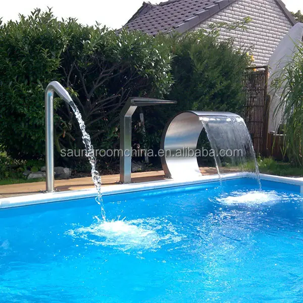Stainless Steel Water Feature Swimming Pool Dolphin Waterfall Stainless Steel Water Feature Swimming Pool Dolphin Waterfall Fountain