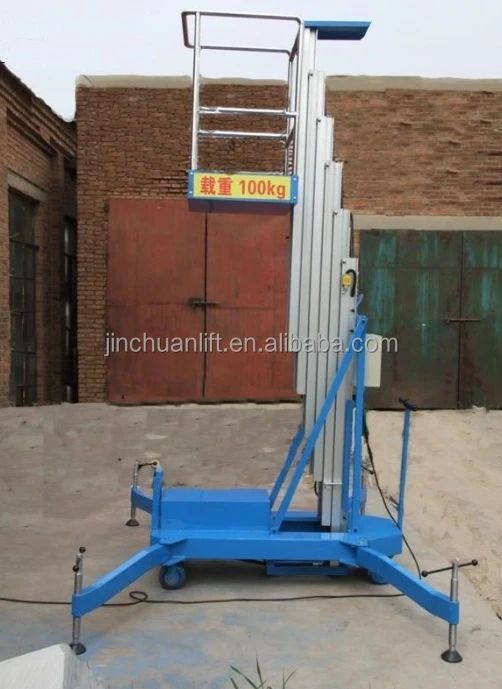 Single Mast Aluminum Alloy Electric Ladder Elevator Buy Single Mast