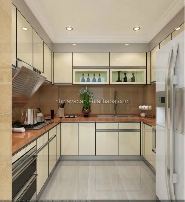 New Model Kitchen Cabinet Tempered Gl Door High Glossy New Model Kitchen Cabinet Tempered Gl Door High Glossy Waterproof Cabinets