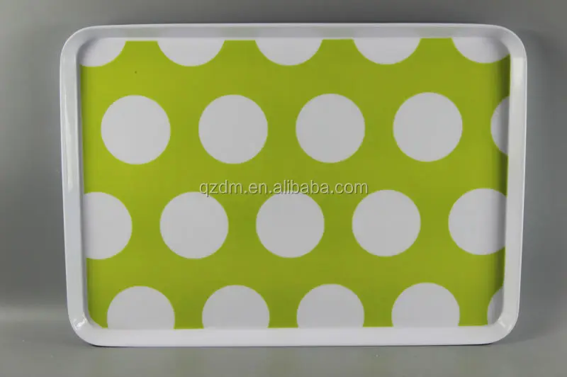 Custom-made melamine Rectangle tray 3pcs
