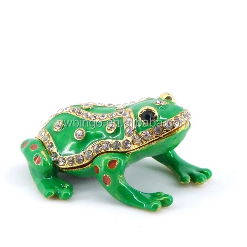 Frog Jewelry Trinket Box,Metal Jewelry Box,Crystal Jewellery Box Buy