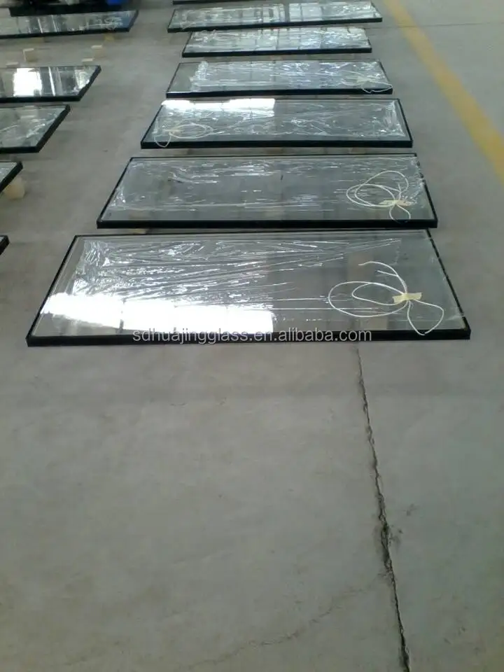 Freezer glass door for minus 28 degrees celsius, negative temperature, triple pane glass door