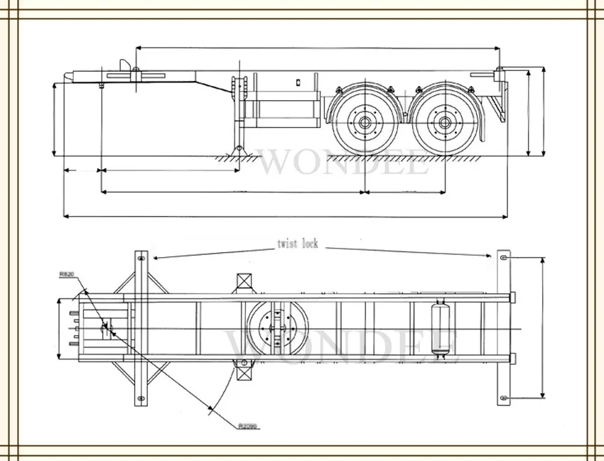 iso standard xiamen sand trailer Semi Container  20ft 20ft Buy Semi Container