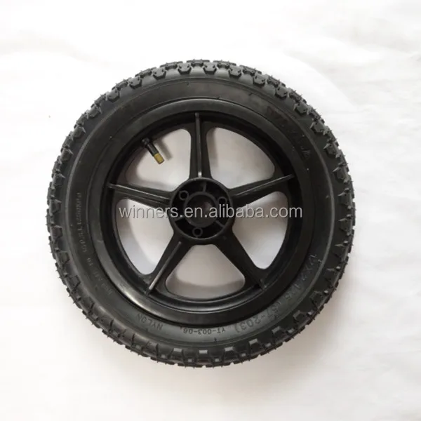 Plastic Spokes Wheel With Air Rubber Tire 12'' Buy 12 Inch Plastic